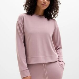 Athleta Seasoft Crewneck Sweatshirt in Dusty Mauve NWOT